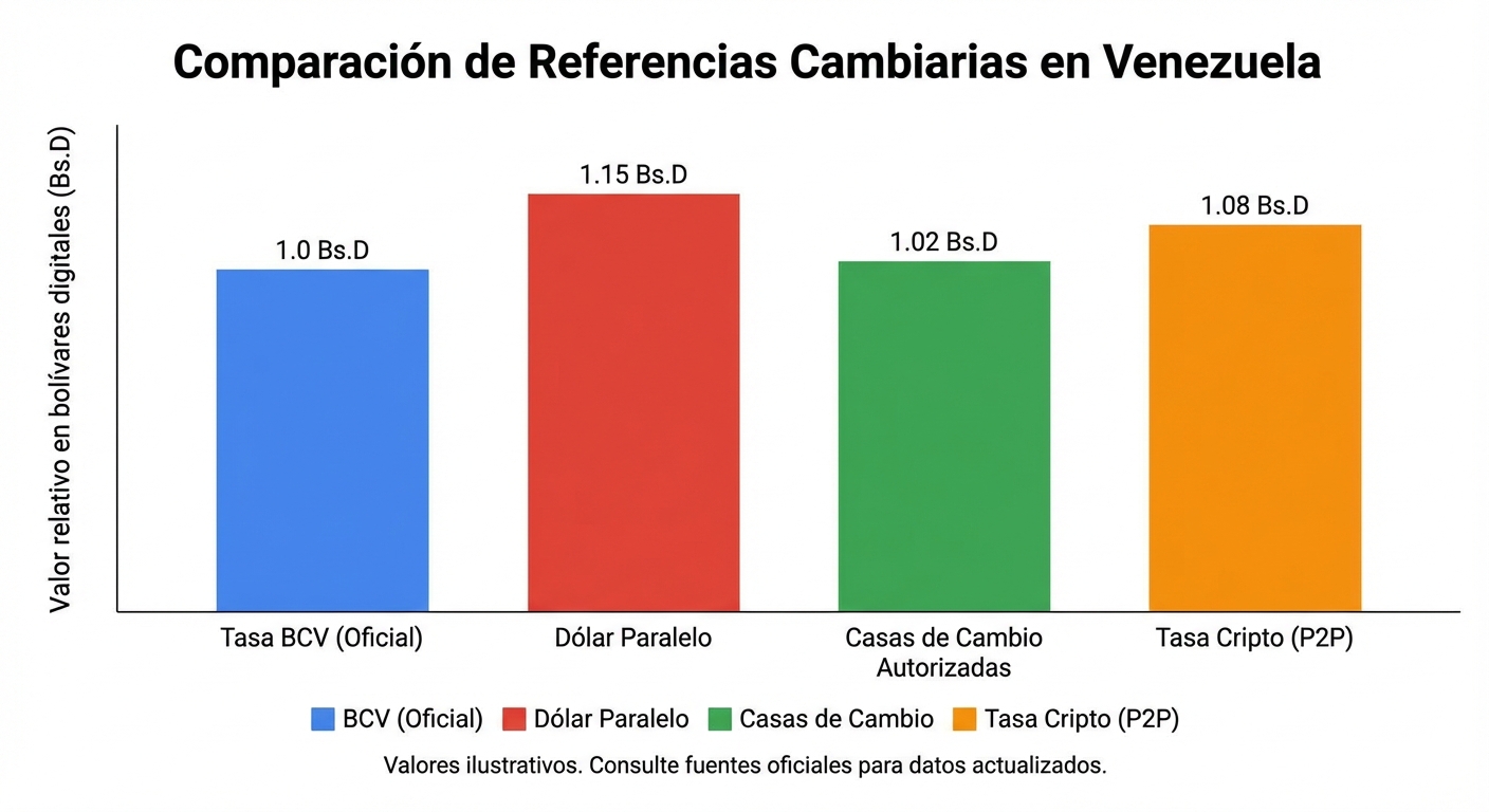 La Tasa BCV vs. Otras Referencias Cambiarias en Venezuela
